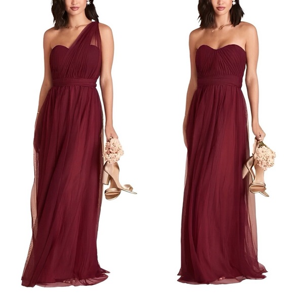 Birdy Grey Dresses & Skirts - BIRDY GREY CHRISTINA CABERNET CONVERTIBLE DRESS Small NEW NWT BRIDESMAID WEDDING